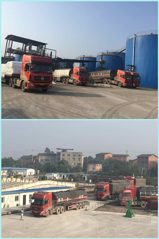 車輛等待卸貨中